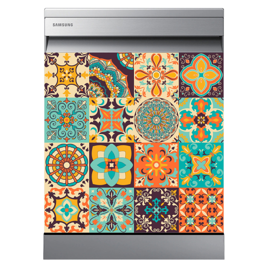 Dishwasher Sticker - Cement tiles