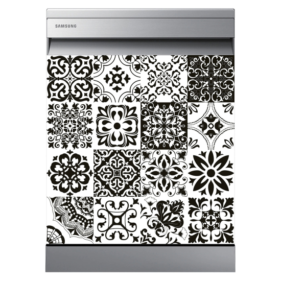 Dishwasher Sticker - Cement tiles