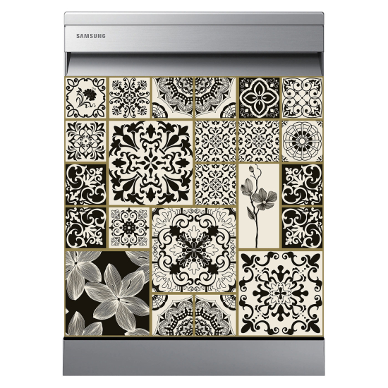 Dishwasher Sticker - Cement tiles