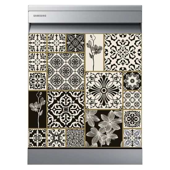 Dishwasher Sticker - Cement tiles