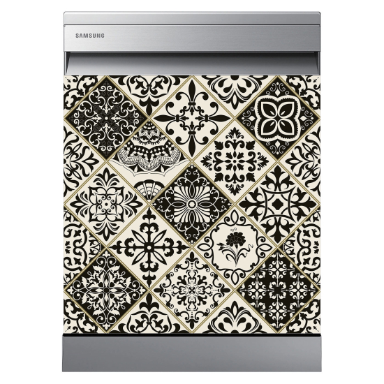 Dishwasher Sticker - Cement tiles