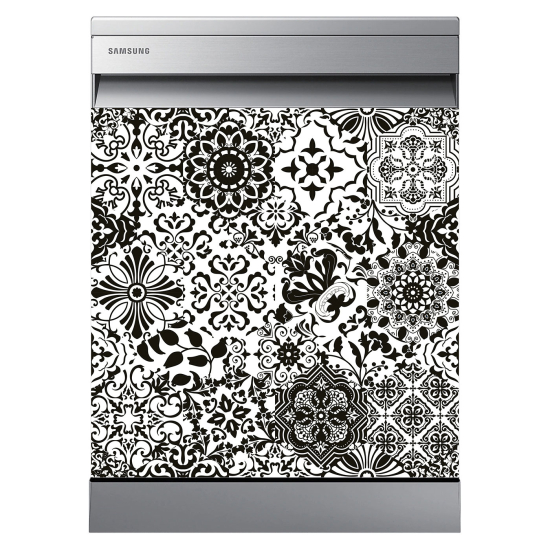 Dishwasher Sticker - Cement tiles