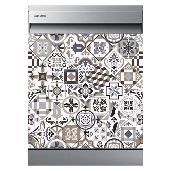 Dishwasher Sticker - Cement tiles