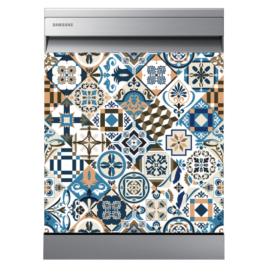 Dishwasher Sticker - Cement tiles