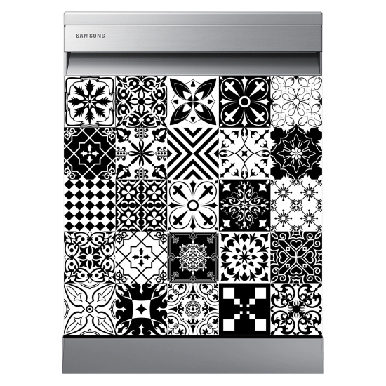 Dishwasher Sticker - Cement tiles