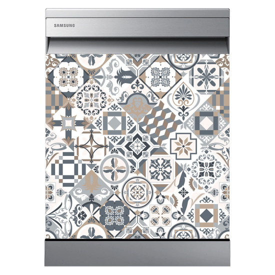 Dishwasher Sticker - Cement tiles