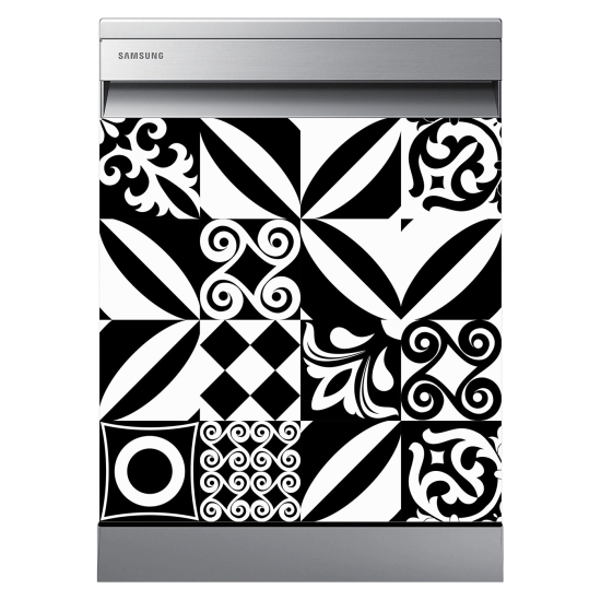 Dishwasher Sticker - Cement tiles