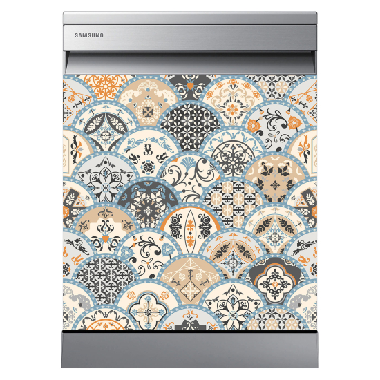 Dishwasher Sticker - Cement tiles