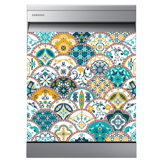 Dishwasher Sticker - Cement tiles