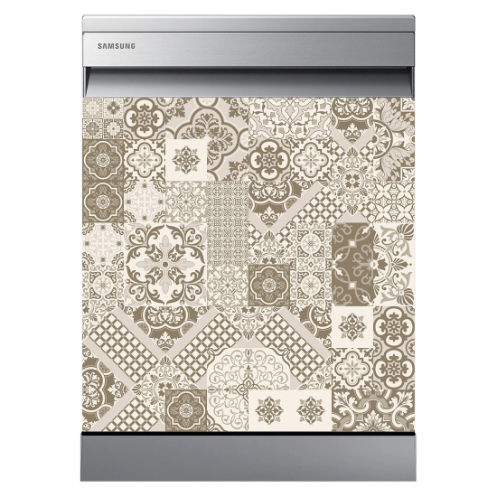 Dishwasher Sticker - Cement tiles