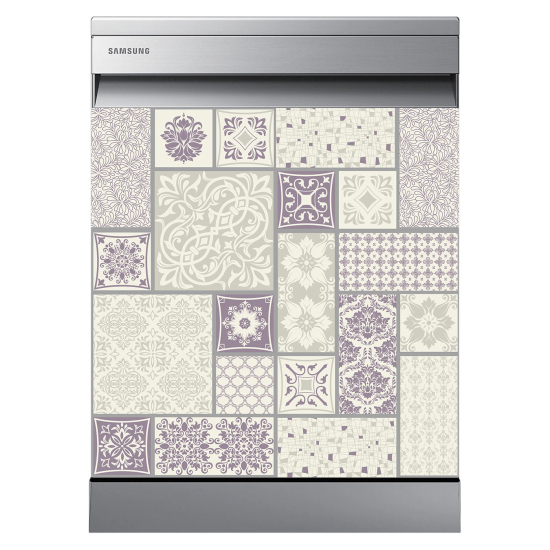 Dishwasher Sticker - Cement tiles