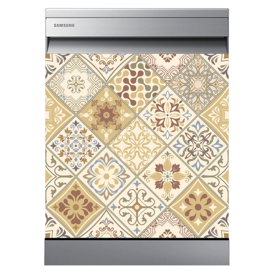 Dishwasher Sticker - Cement tiles