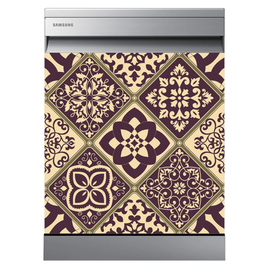 Dishwasher Sticker - Cement tiles