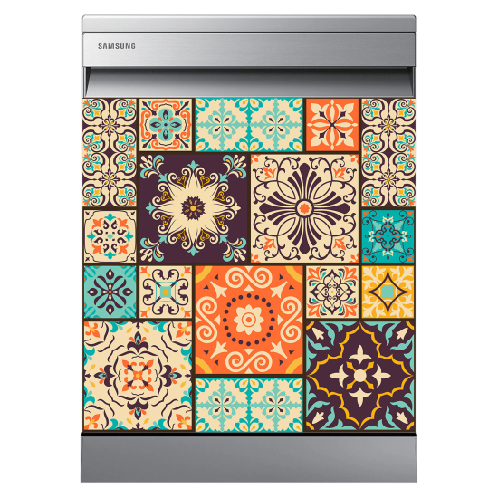 Dishwasher Sticker - Cement tiles