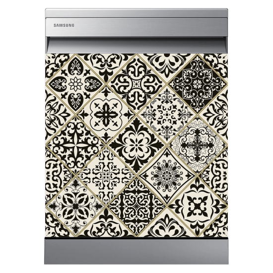 Dishwasher Sticker - Cement tiles