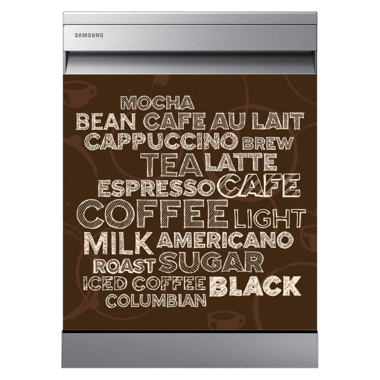 Dishwasher Sticker - Coffee