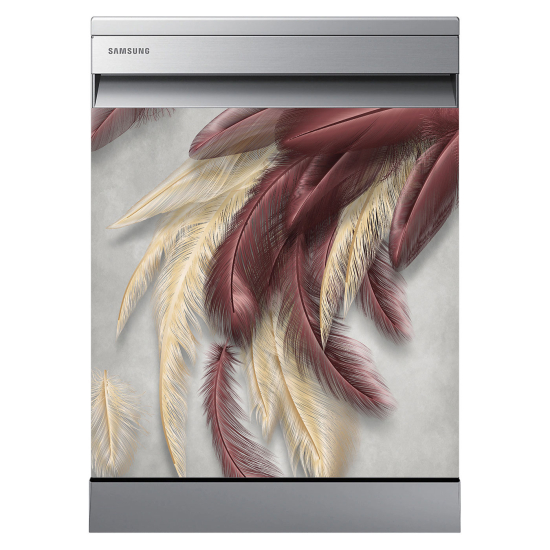 Dishwasher Sticker - Feathers