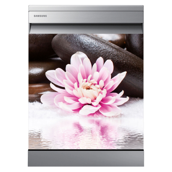 Dishwasher Sticker - Flower pebbles