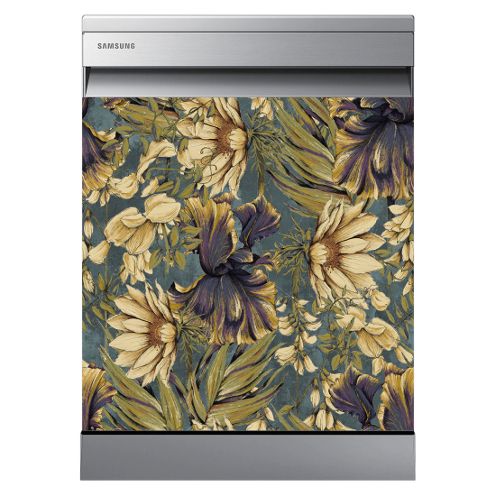 Dishwasher Sticker - Flowers