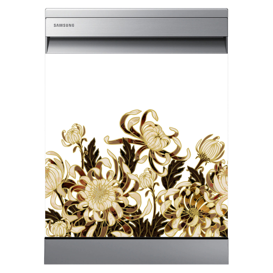 Dishwasher Sticker - Flowers