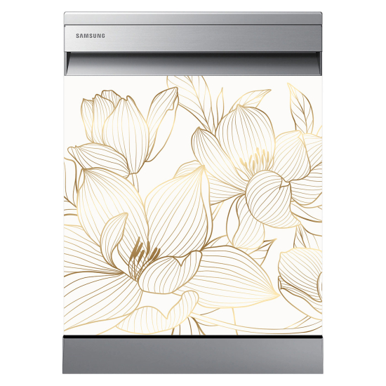 Dishwasher Sticker - Flowers