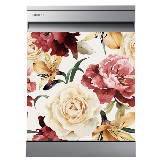 Dishwasher Sticker - Flowers