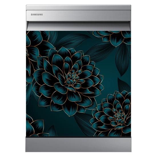 Dishwasher Sticker - Flowers