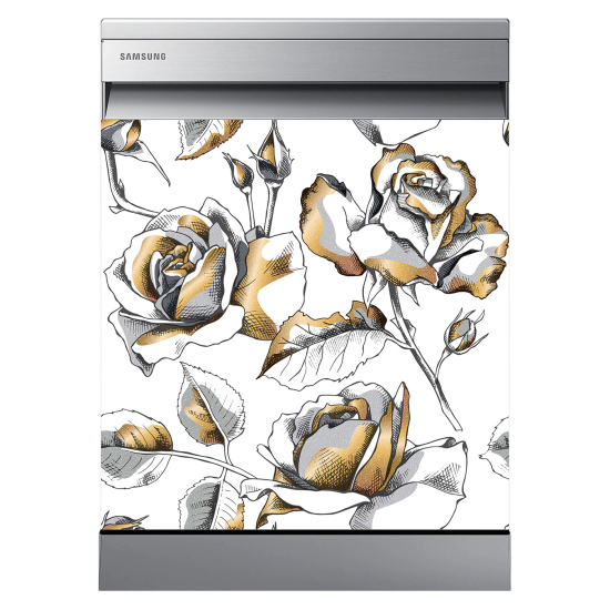 Dishwasher Sticker - Flowers