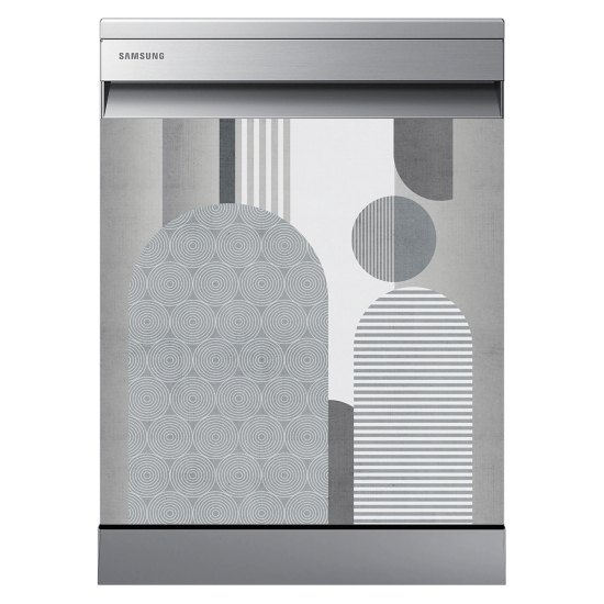 Dishwasher Sticker - Geometric pattern