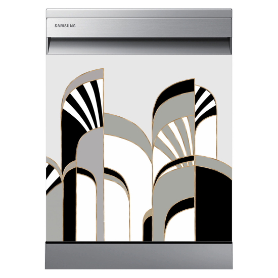 Dishwasher Sticker - Geometric pattern