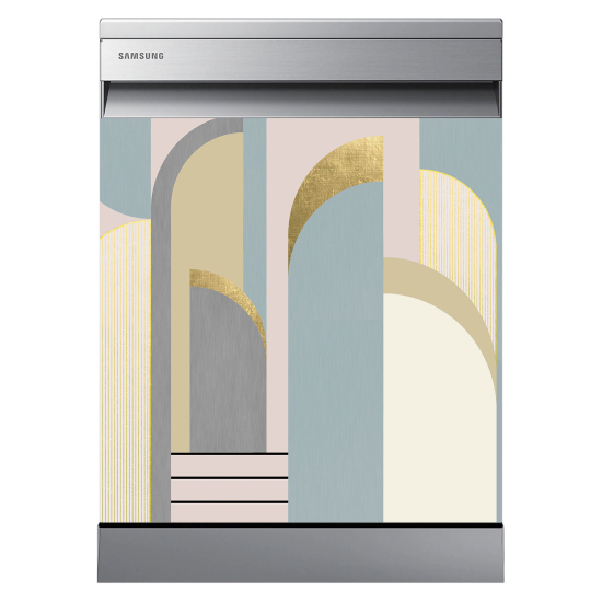 Dishwasher Sticker - Geometric pattern