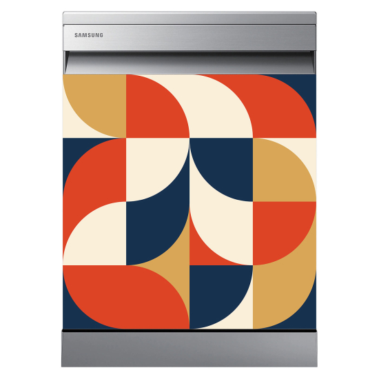 Dishwasher Sticker - Geometric pattern