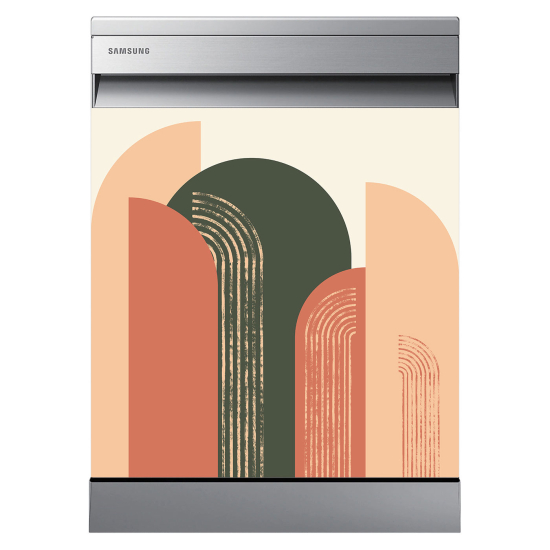 Dishwasher Sticker - Geometric pattern