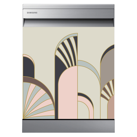 Dishwasher Sticker - Geometric pattern