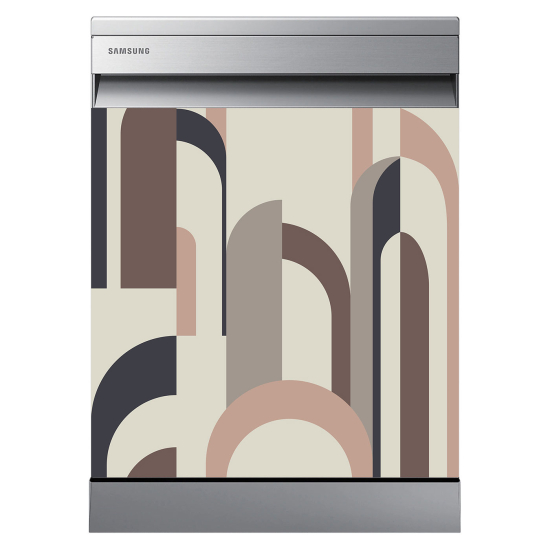 Dishwasher Sticker - Geometric pattern