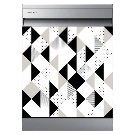 Dishwasher Sticker - Geometric pattern