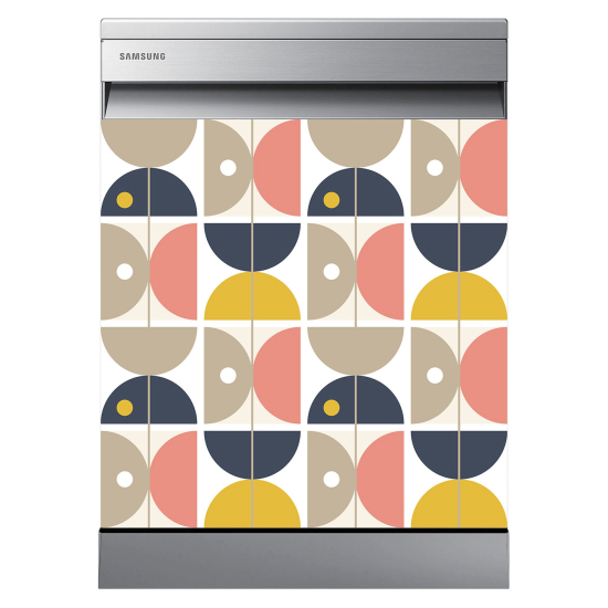 Dishwasher Sticker - Geometric pattern