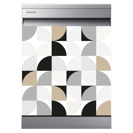 Dishwasher Sticker - Geometric pattern