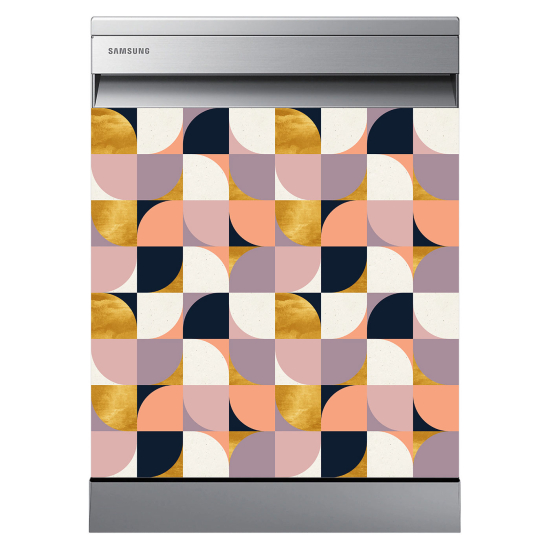 Dishwasher Sticker - Geometric pattern