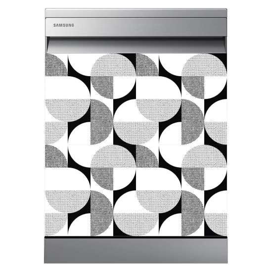 Dishwasher Sticker - Geometric pattern