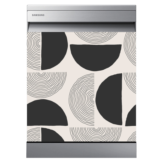 Dishwasher Sticker - Geometric pattern