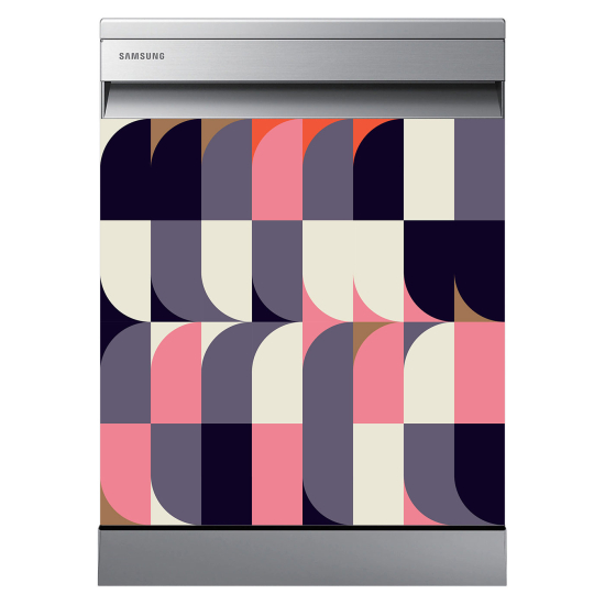 Dishwasher Sticker - Geometric pattern