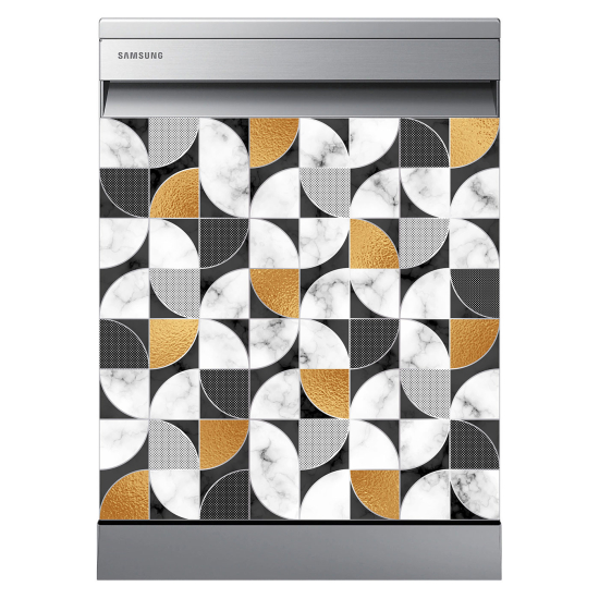 Dishwasher Sticker - Geometric pattern