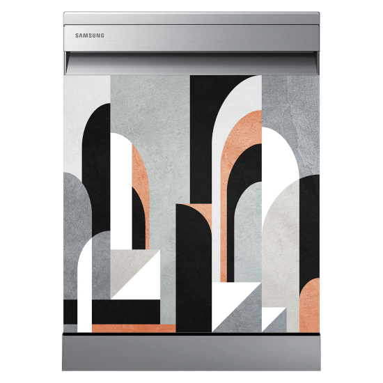 Dishwasher Sticker - Geometric pattern