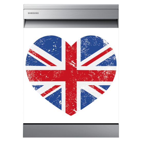 Dishwasher Sticker - Heart UK