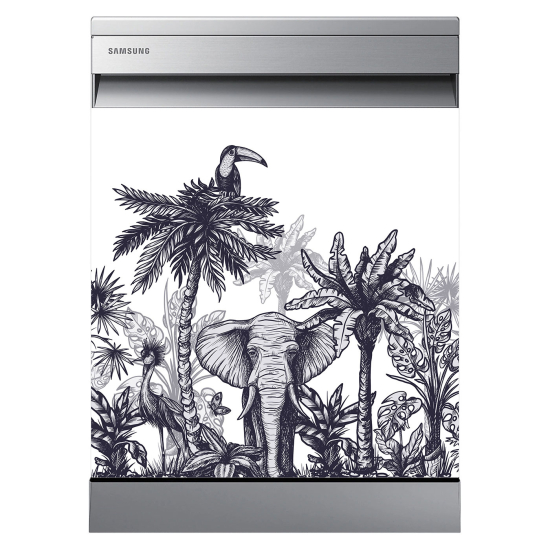 Dishwasher Sticker - Jungle Animals