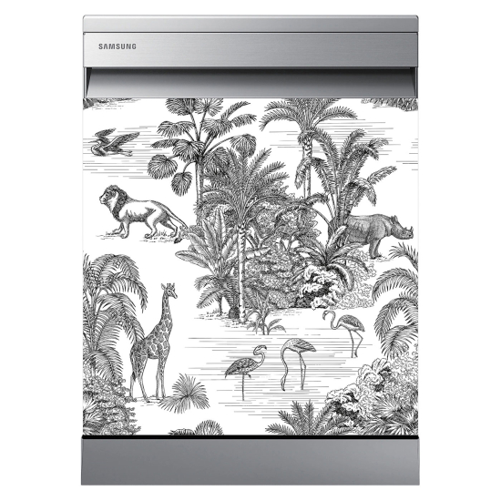 Dishwasher Sticker - Jungle Animals