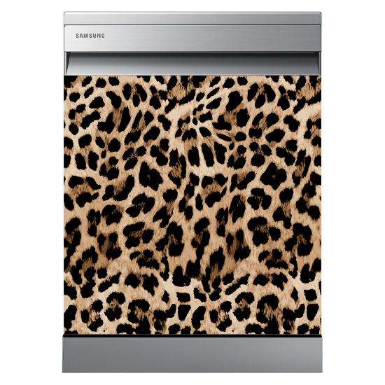 Dishwasher Sticker - Leopard Pattern