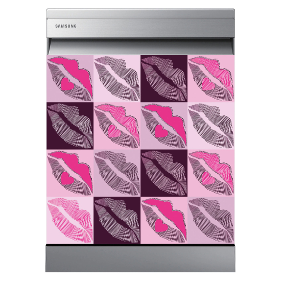 Dishwasher Sticker - Lipsticks