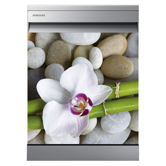 Dishwasher Sticker - Orchid Pebbles